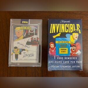 BATTLE BEAST & INVINCIBLE Dual Laser Signagraph 383/500 NYCC Excl Card CC-14